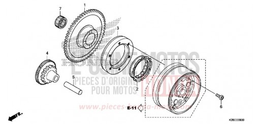 EMBRAYAGE DE DEMARRAGE CRF125FP de 2024
